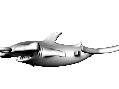Hammerhead shark Pendant 3D Print Model