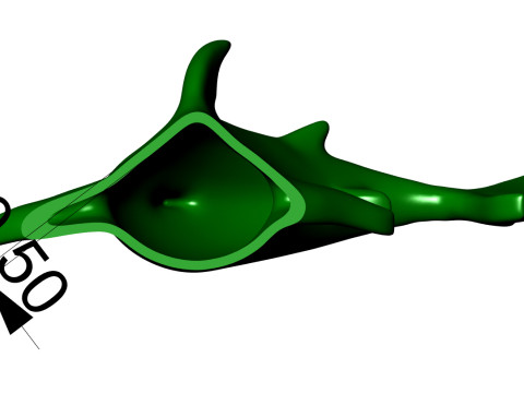 Hammerhead shark Pendant 3D प्रिंटिंग
