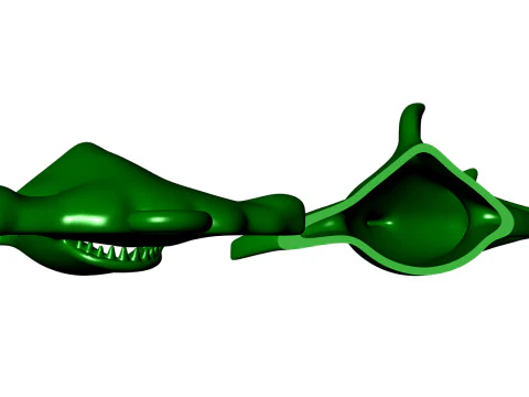 Hammerhead shark Pendant 3D Print Model