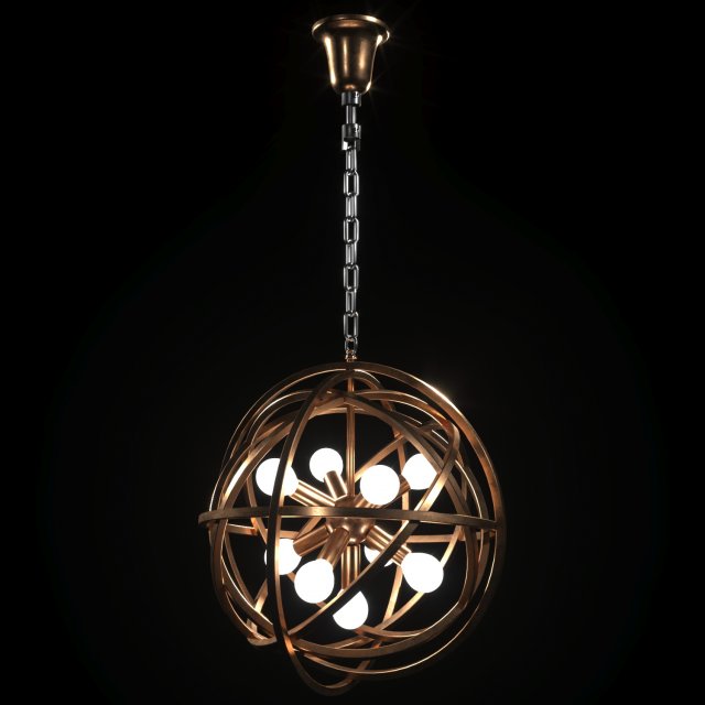 nest pendant small lampa halo 1976 Modelo 3D .c4d .max .obj .3ds .fbx .stl .blend 