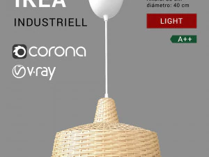 l&acirc;mpada industrial ikea 2018 Modelo 3D
