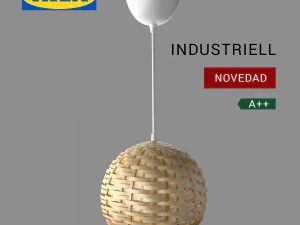 industrialna lampa z ikei 2018 Model 3D