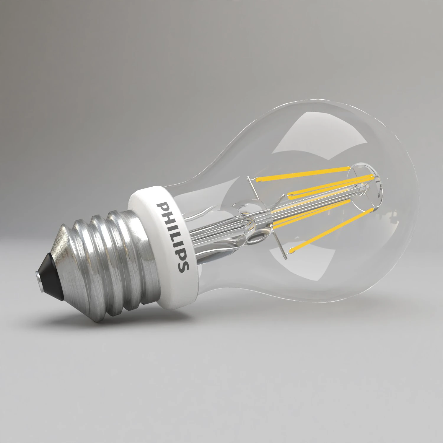 philips led bulb 2018 3D Model .c4d .max .obj .3ds .fbx .stl .blend 