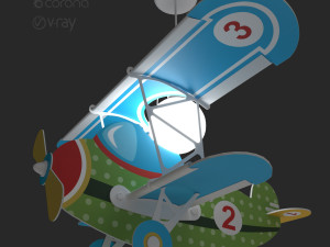 baby plane lamp 2019 leroymerlin 3D 模型