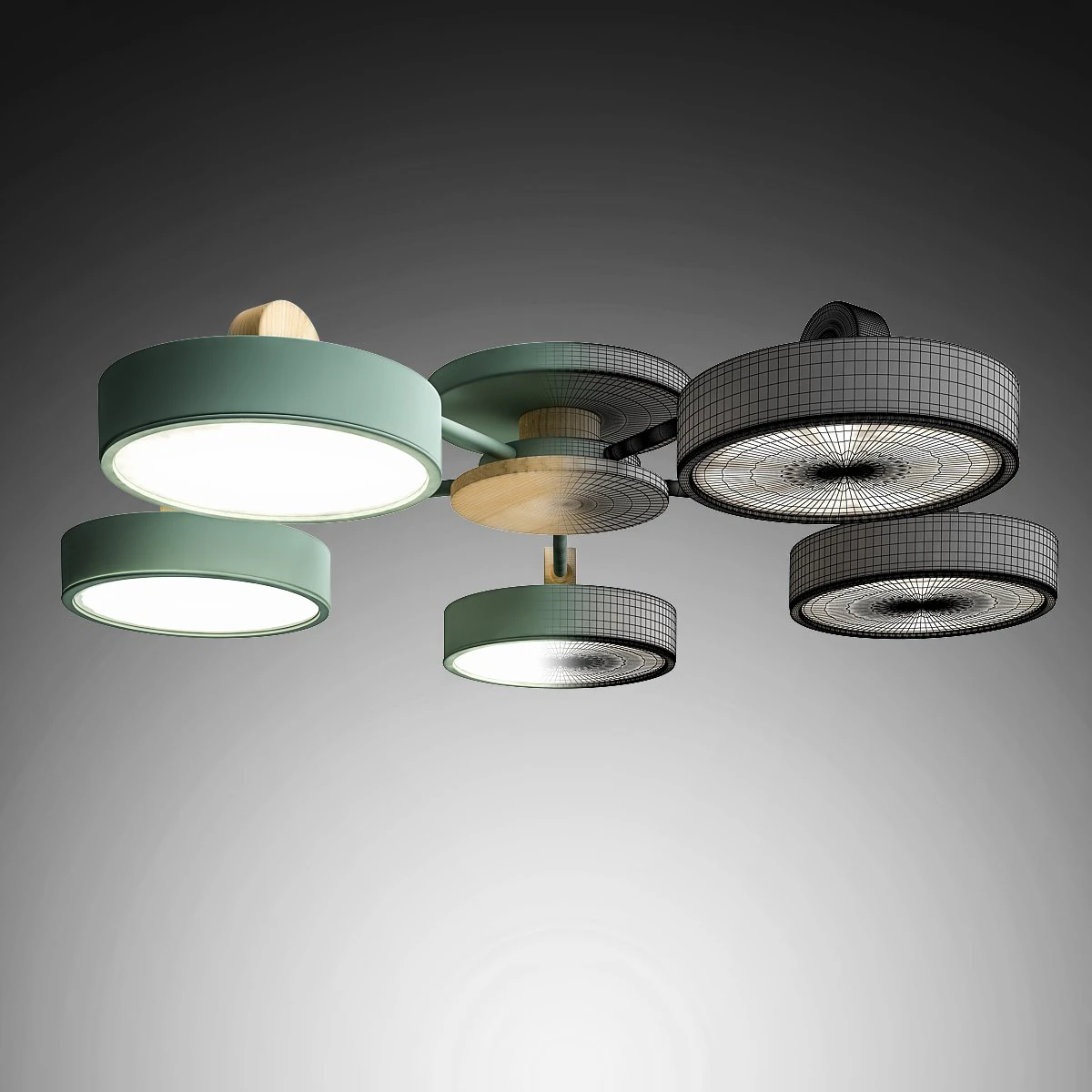 shark chandeliers 3D Model .c4d .max .obj .3ds .fbx .stl .blend 