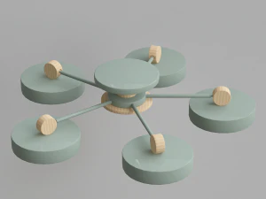 shark chandeliers 3D Model