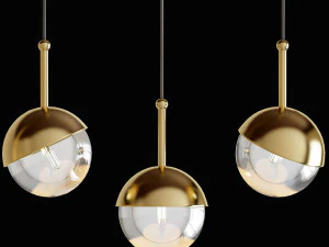 सुनहरी गेंद 3D मॉडल