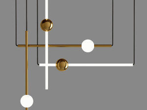774 broom orion globe light 3D 모델