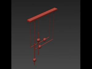 774 broom orion globe light 3D Model