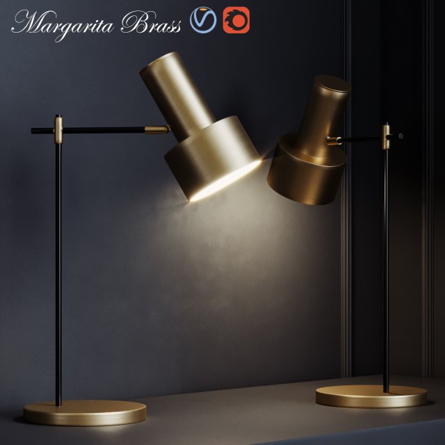 margarita brass 3D Model .c4d .max .obj .3ds .fbx .stl .blend 