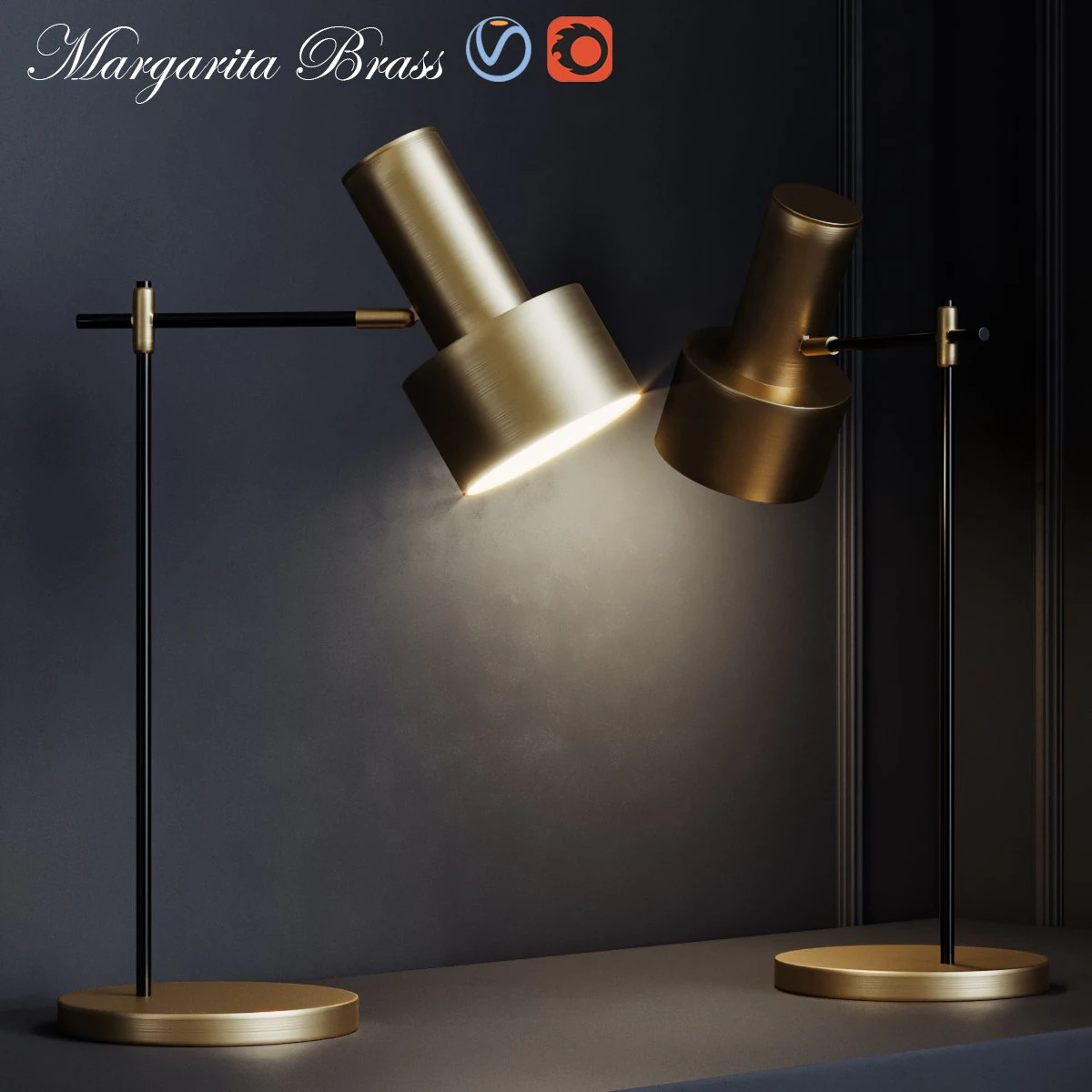 margarita brass 3D Model .c4d .max .obj .3ds .fbx .stl .blend 