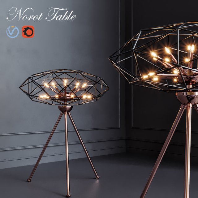 norot table 3D Модель .c4d .max .obj .3ds .fbx .stl .blend 