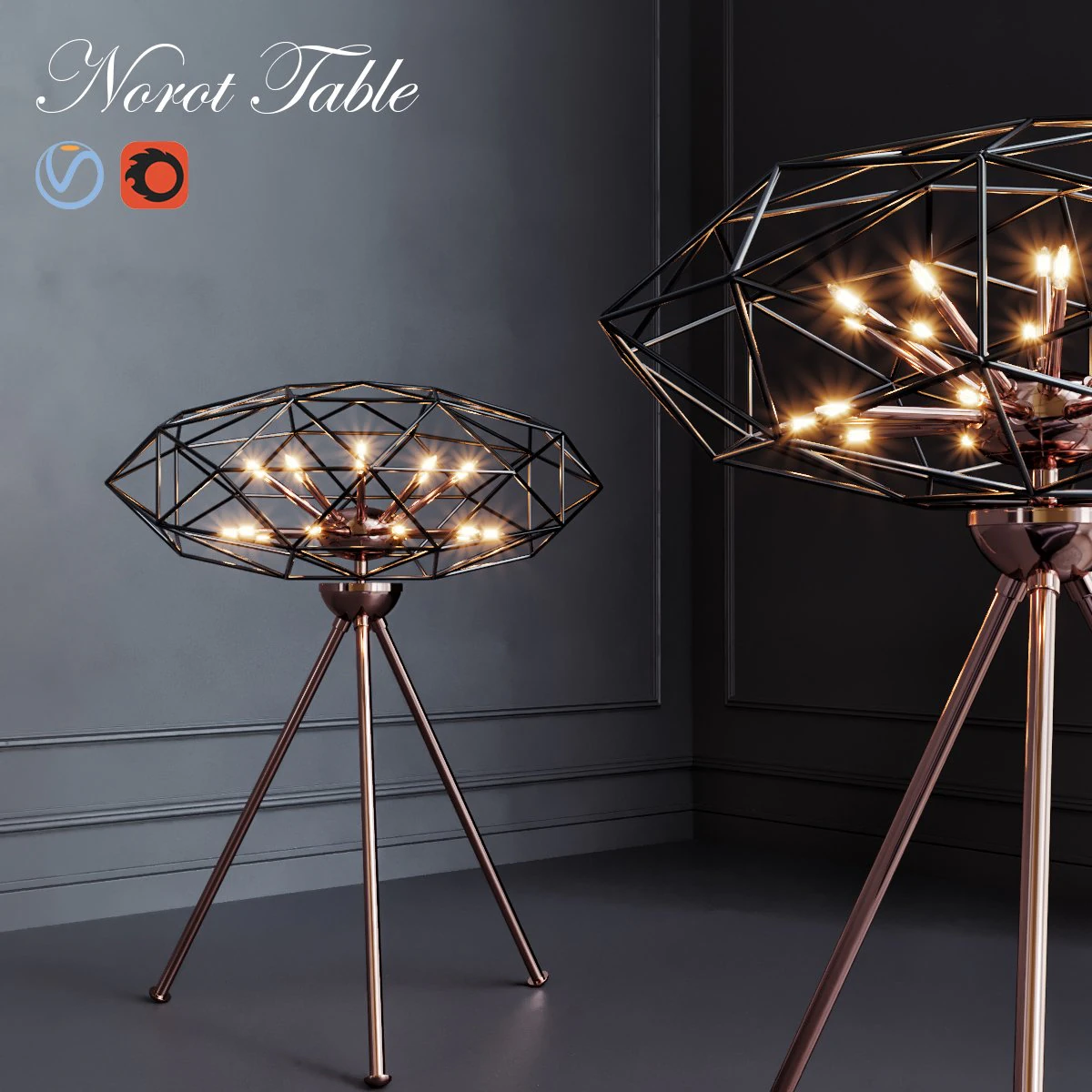 norot table 3D Model .c4d .max .obj .3ds .fbx .stl .blend