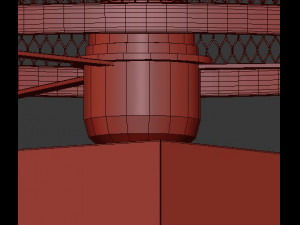 radial cage floor lamp 3D Model