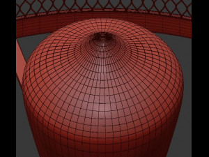 radial cage floor lamp 3D Model