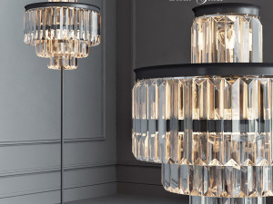 rh 1920s odeon clear glass 3D 모델