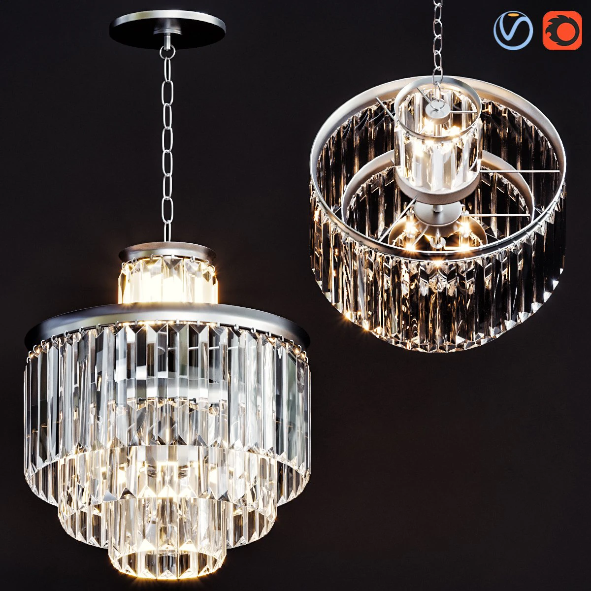 rh 1920s odeon clear 3D Model .c4d .max .obj .3ds .fbx .stl .blend
