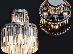 1920年代 オデオン クリアガラス 3Dモデル