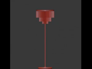 odeon clear glass flor lamp smoke 3D Model
