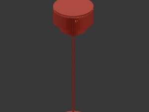 odeon clear glass flor lamp smoke Modello 3D