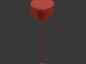 odeon clear glass flor lamp smoke 3D Model
