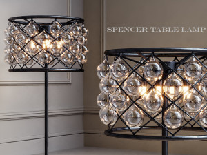 rh spencer table lamp 3D 모델