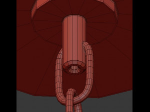 pencer hoop chandelier Modello 3D