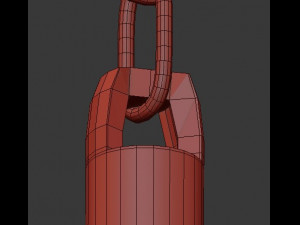 pencer hoop chandelier Modello 3D