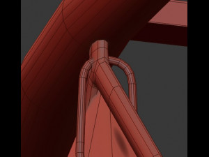 pencer hoop chandelier Modello 3D