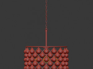 pencer hoop chandelier Modello 3D