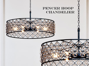 spencer hoop chandelier 3D 모델