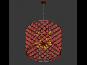 spencer hoop chandelier 3D Model