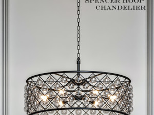 spencer hoop chandelier 3D 모델