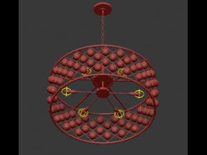 spencer hoop chandelier 3D Model
