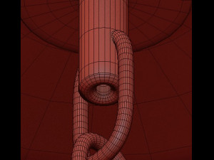 spencer hoop chandelier Modello 3D