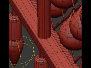 spencer hoop chandelier long 3D Model