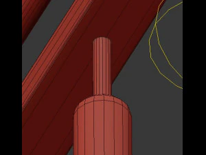 spencer hoop chandelier long 3D Model