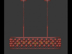spencer hoop chandelier long 3D Model