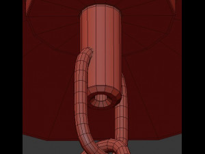 spencer hoop chandelier long 3D Model
