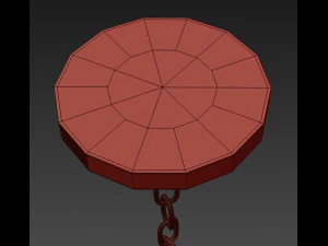 spencer rectangular chandelier 3D Model