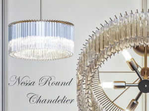 nessa round chandelier 3D 모델