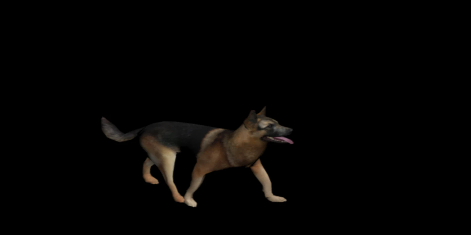 dog 3D Model .c4d .max .obj .3ds .fbx .stl .blend 