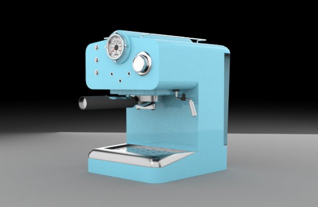 coffee machine 3D Модель .c4d .max .obj .3ds .fbx .stl .blend 
