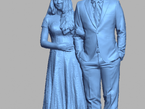 wedding couple Model Cetak 3D