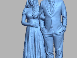 웨딩 커플 3D 프린트 모델