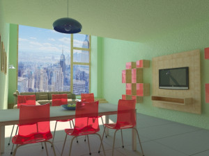 apartment interior in new york 3D Model