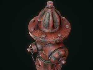 vintage fire hydrant Model 3D