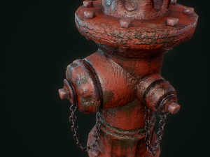 vintage fire hydrant Model 3D