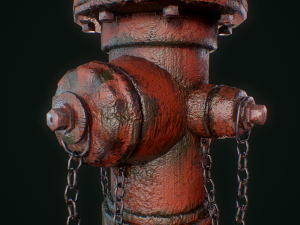 vintage fire hydrant Model 3D