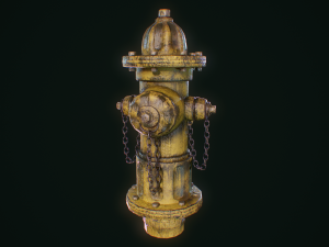 vintage fire hydrant Model 3D
